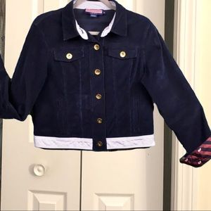 Vineyard Vines- Dark Blue Corduroy Jacket